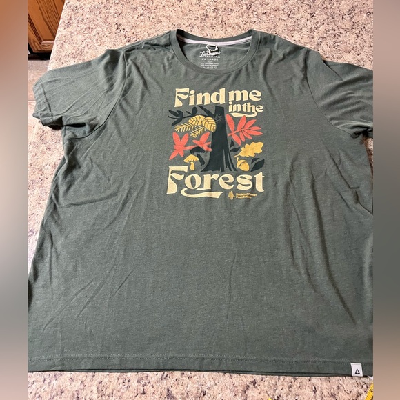 The Landmark Project find me in the forest t shirt National Forest Foundation - Picture 1 of 6